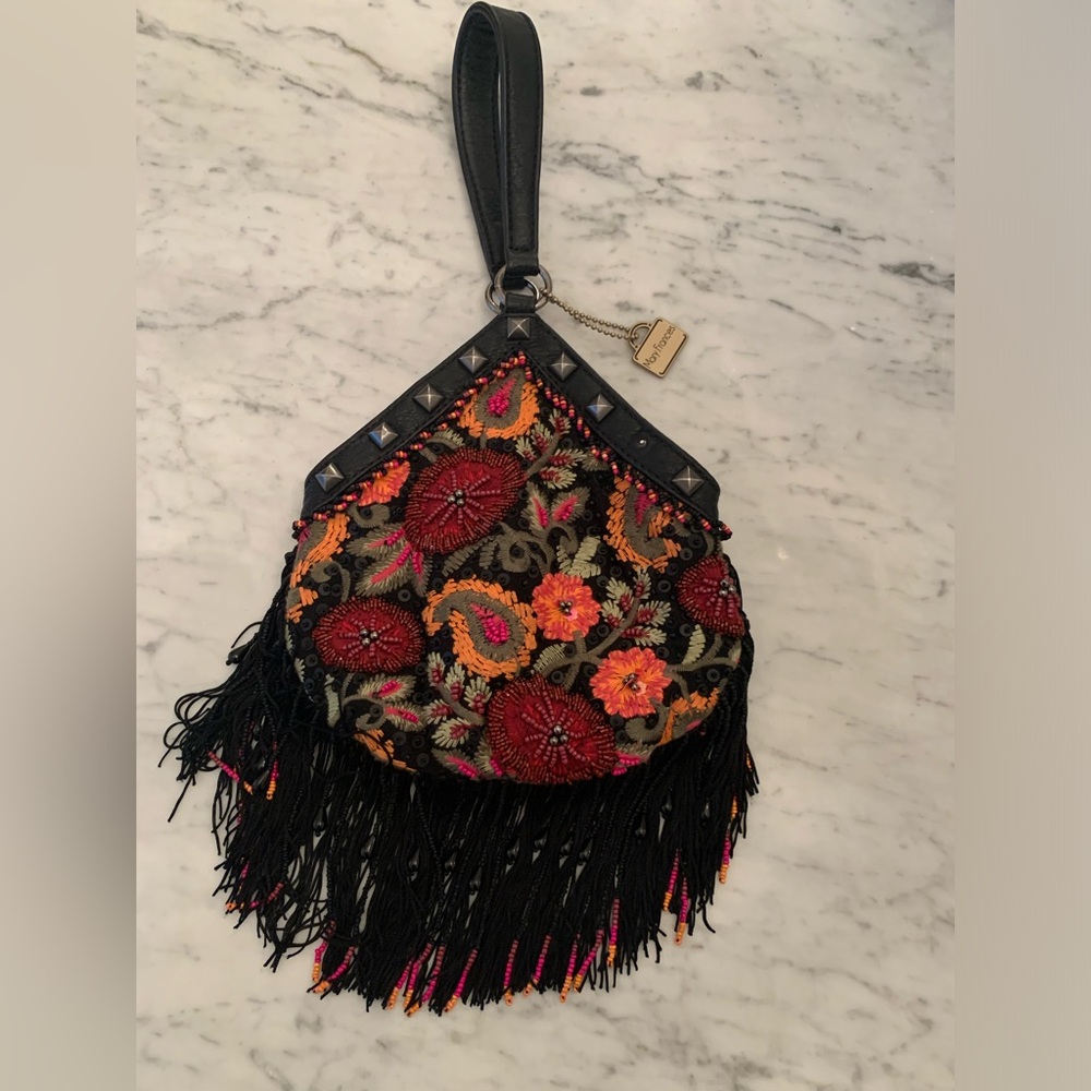Mary Frances Fringe Wristlet.